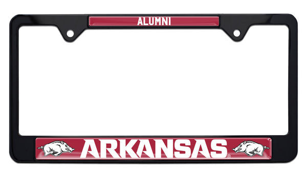 Arkansas Alumni Black License Plate Frame