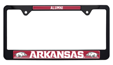 Arkansas Alumni Black License Plate Frame