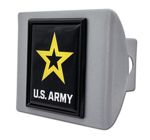 U.S. Army on Brushed Hitch Cover