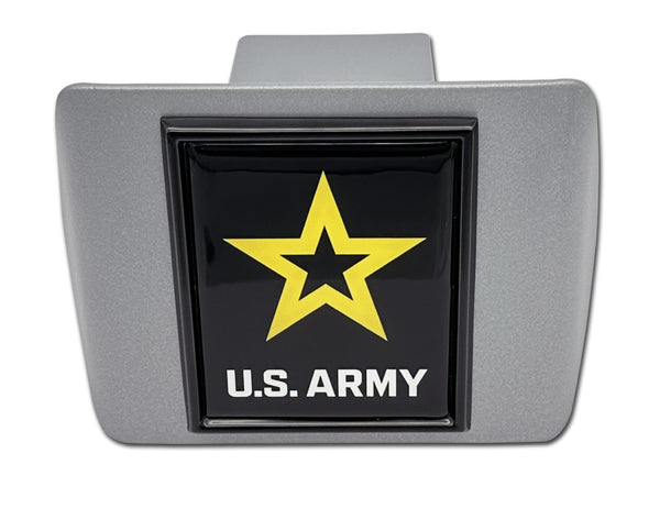 U.S. Army on Brushed Hitch Cover