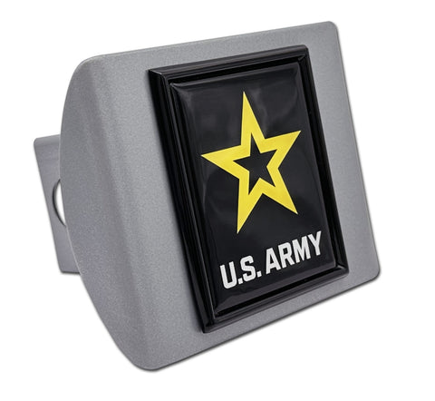 U.S. Army on Brushed Hitch Cover
