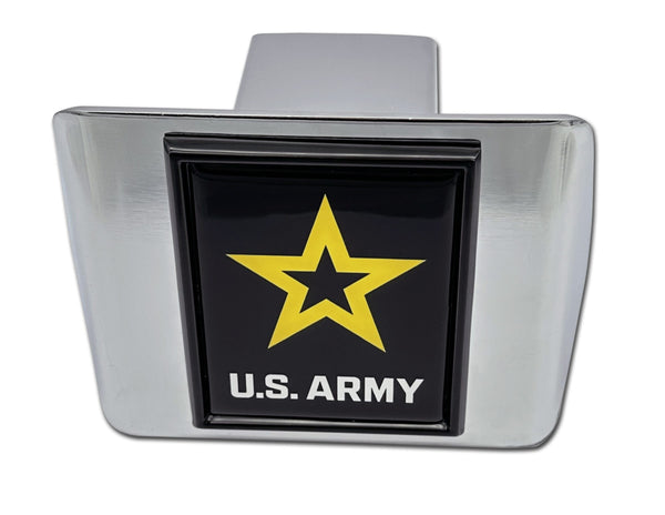 U.S. Army Chrome Metal Hitch Cover