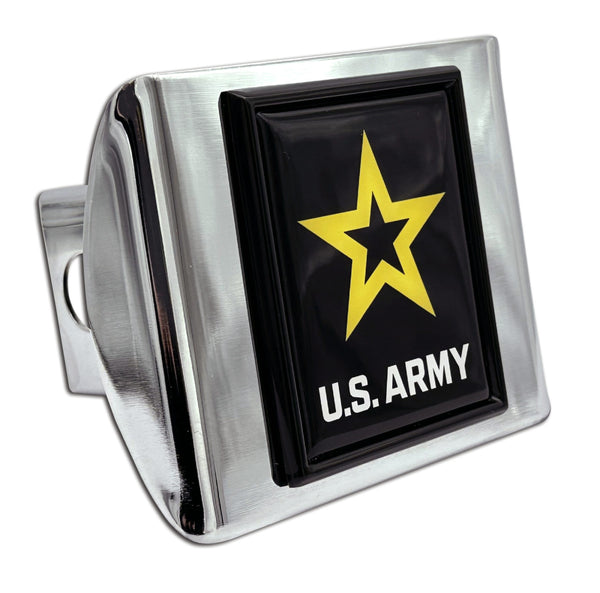 U.S. Army Chrome Metal Hitch Cover