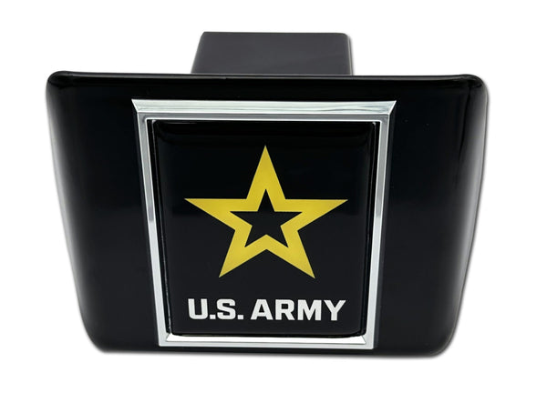 U.S. Army Star Emblem on Black Hitch Cover