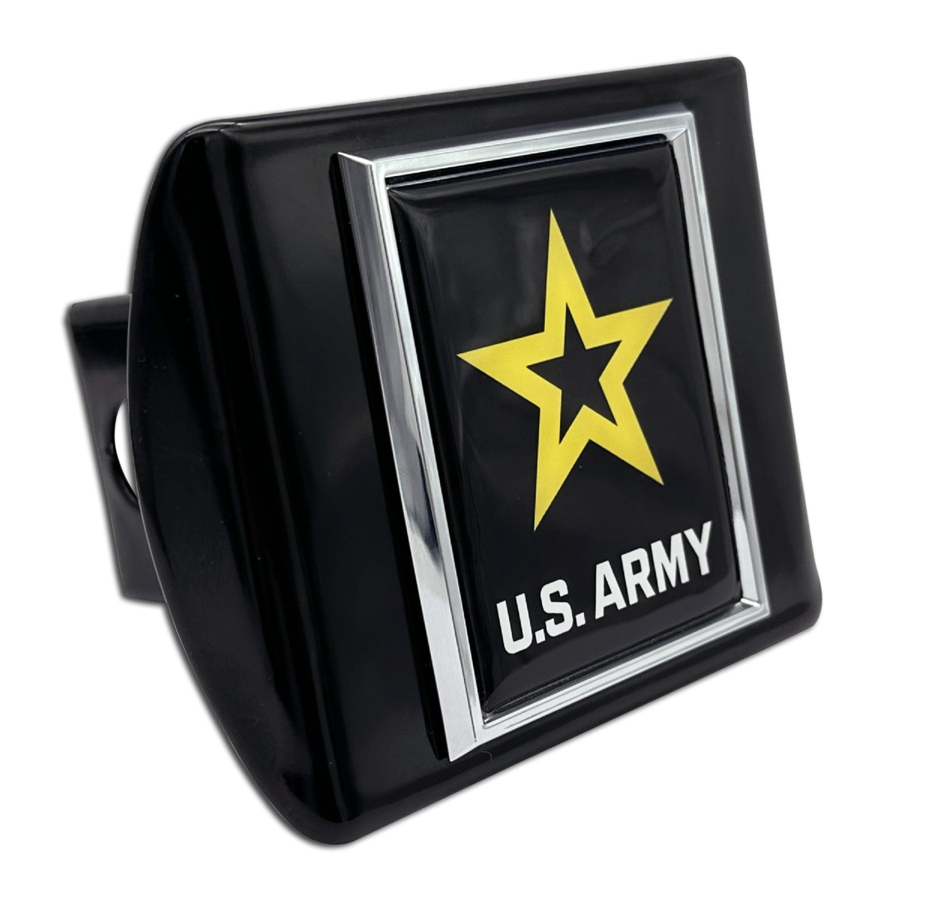U.S. Army Star Emblem on Black Hitch Cover