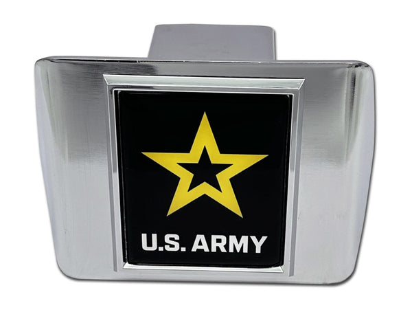 U.S. Army Chrome Metal Hitch Cover