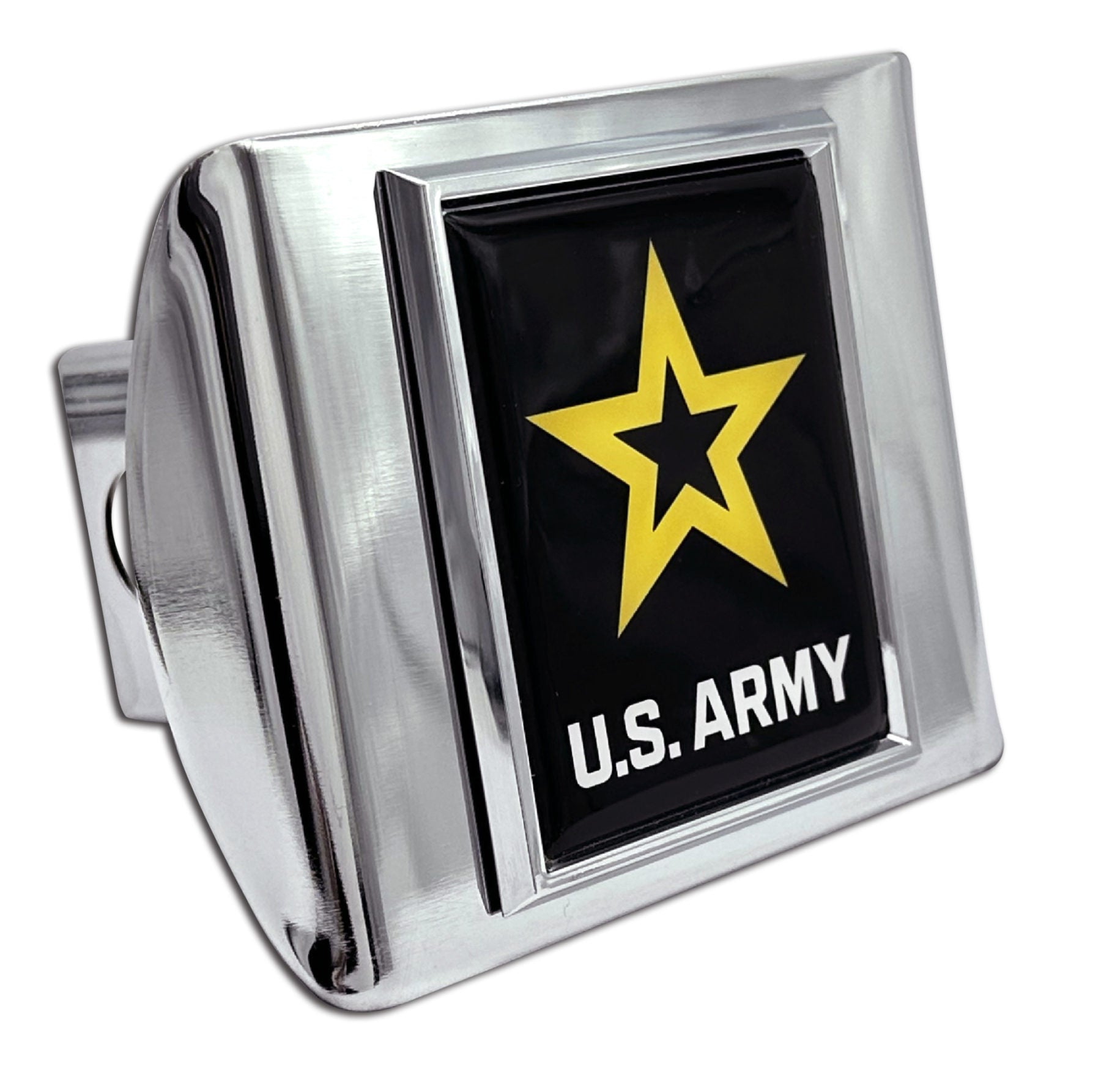 U.S. Army Chrome Metal Hitch Cover