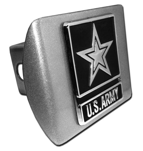 U.S. Army Emblem on Brushed Hitch Cover