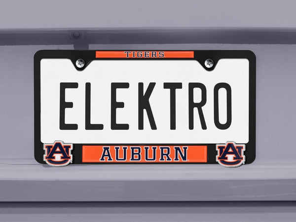 Auburn Tigers Black 3D Metal License Plate Frame