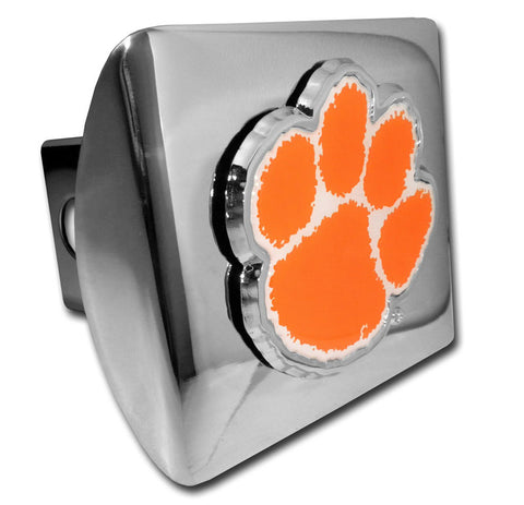 Clemson Orange Chrome Hitch Cover