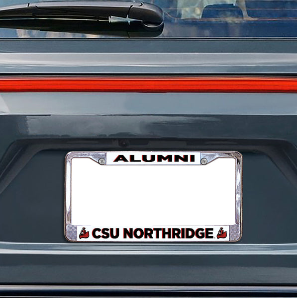 CSU Northridge Alumni Chrome License Plate Frame