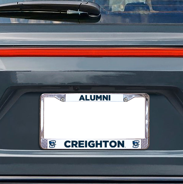 Creighton University Alumni Chrome License Plate Frame