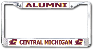 Central Michigan University Chrome License Plate Frame