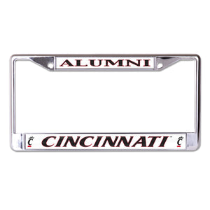 University of Cincinnati Alumni Chrome License Plate Frame