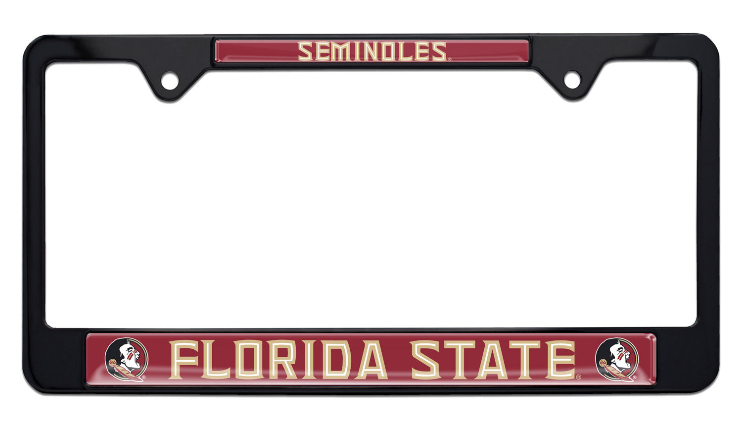 Florida State Seminoles Black License Plate Frame