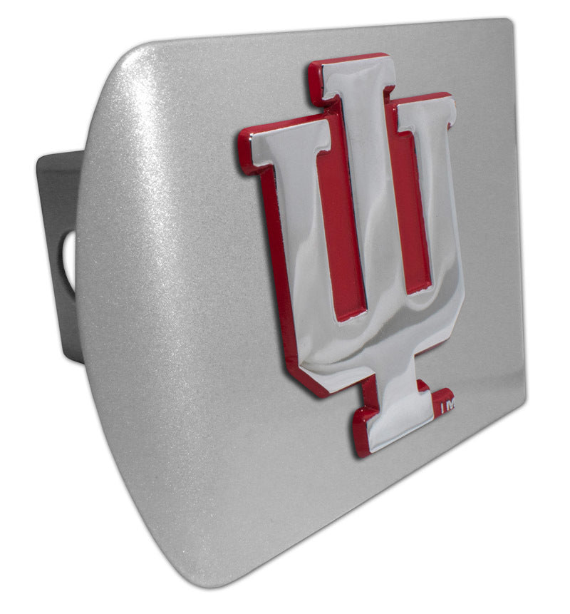 Indiana University Red Brushed Hitch Cover
