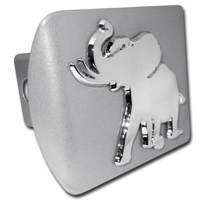 University of Alabama Pachyderm on Brushed Metal Hitch Cover