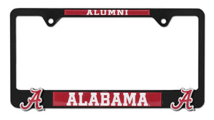 Alabama Alumni Black 3D Metal License Plate Frame