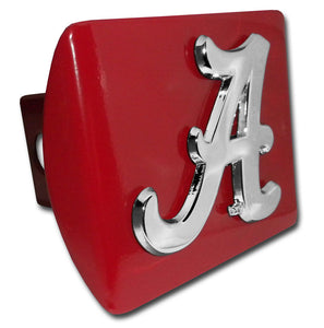 Alabama (“A”) ALL METAL Crimson Hitch Cover