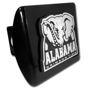 Alabama (Crimson Tide) ALL METAL Black Hitch Cover