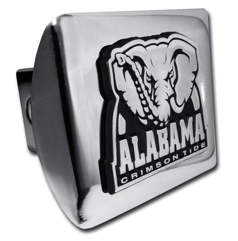 Alabama (Crimson Tide) ALL METAL Shiny Chrome Hitch Cover