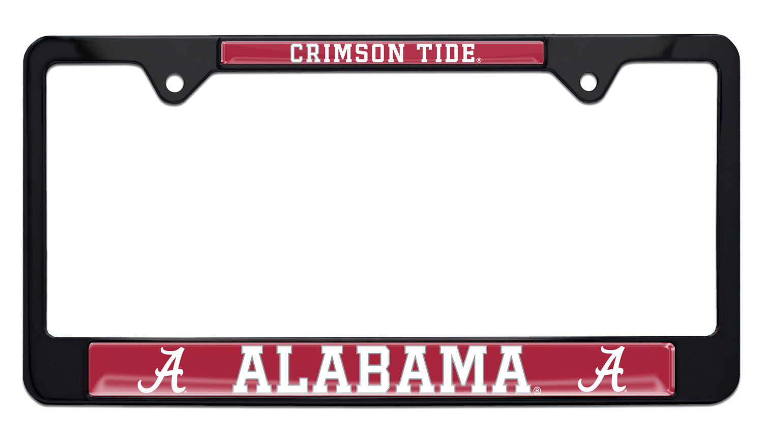 University of Alabama Crimson Tide Black License Plate Frame