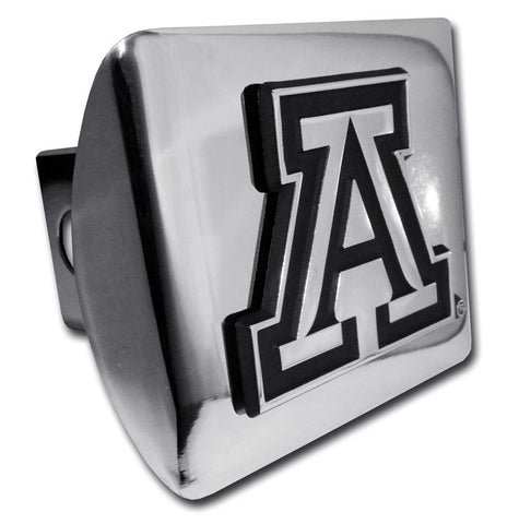 Arizona (Block “A”) ALL METAL Shiny Chrome Hitch Cover