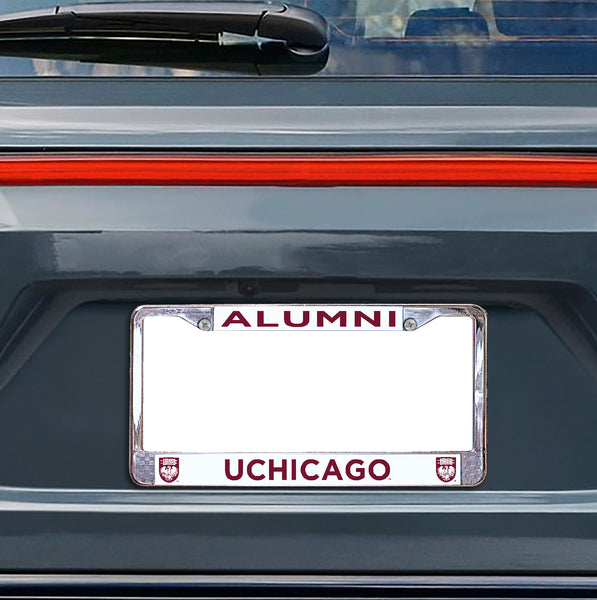 University of Chicago Alumni Chrome License Plate Frame