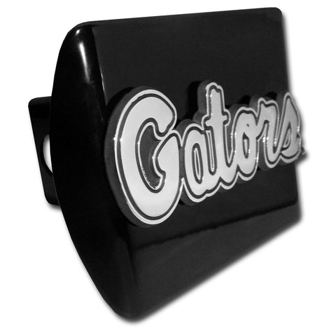 University of Florida Gators Emblem on Black Metal Hitch Cover