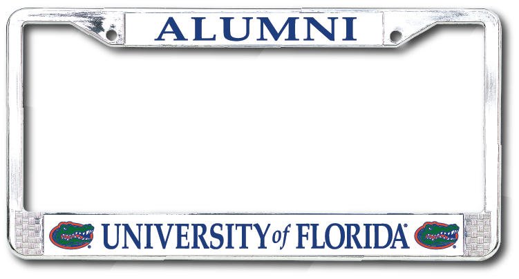 University of Florida Alumni Chrome License Plate Frame