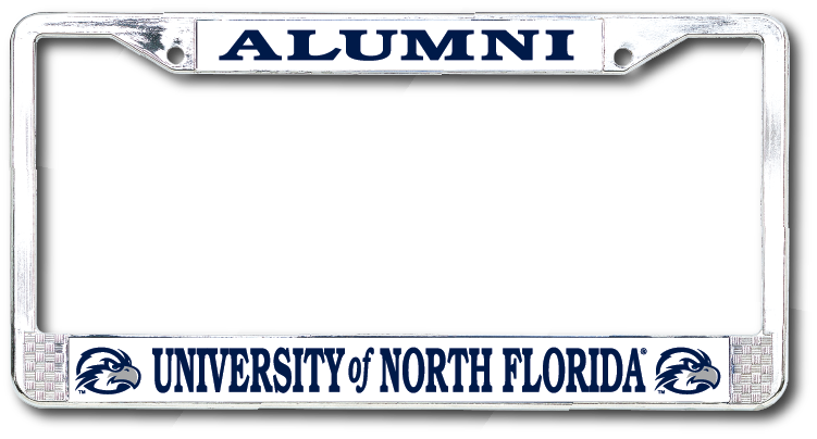 University of North Florida Alumni Chrome License Plate Frame