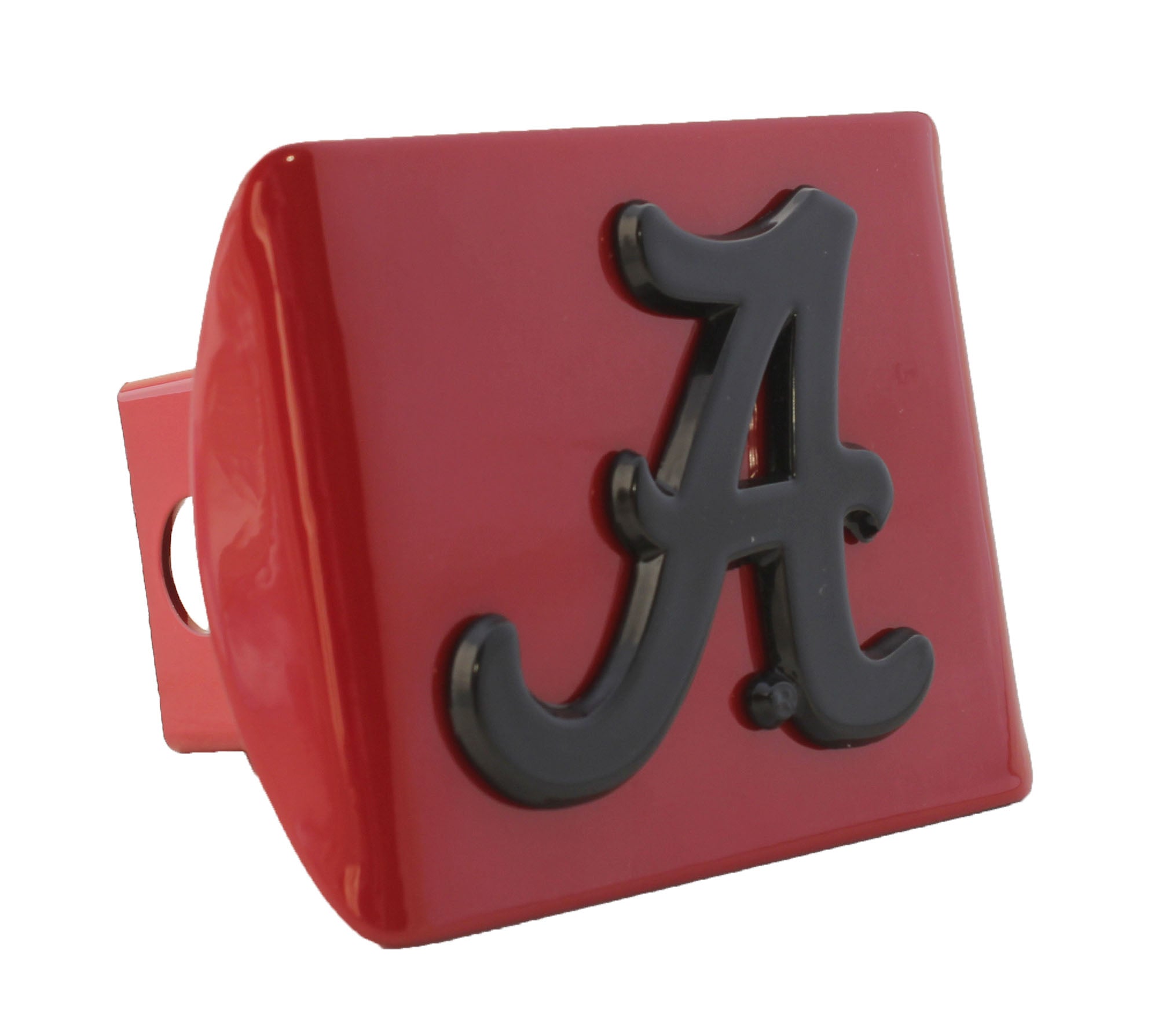 Alabama Crimson Tide Black on Crimson Metal Hitch Cover