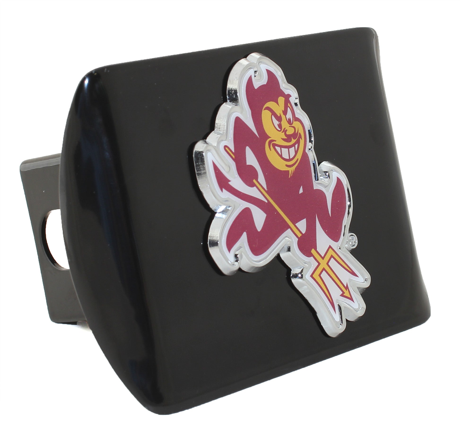 Arizona State Sparky Black Metal Hitch Cover