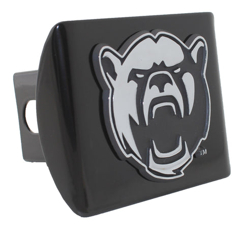 Baylor University Bear Emblem Black Metal Hitch Cover