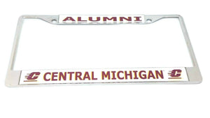 Central Michigan University Chrome License Plate Frame