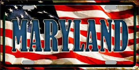 Maryland Metal Novelty License Plate