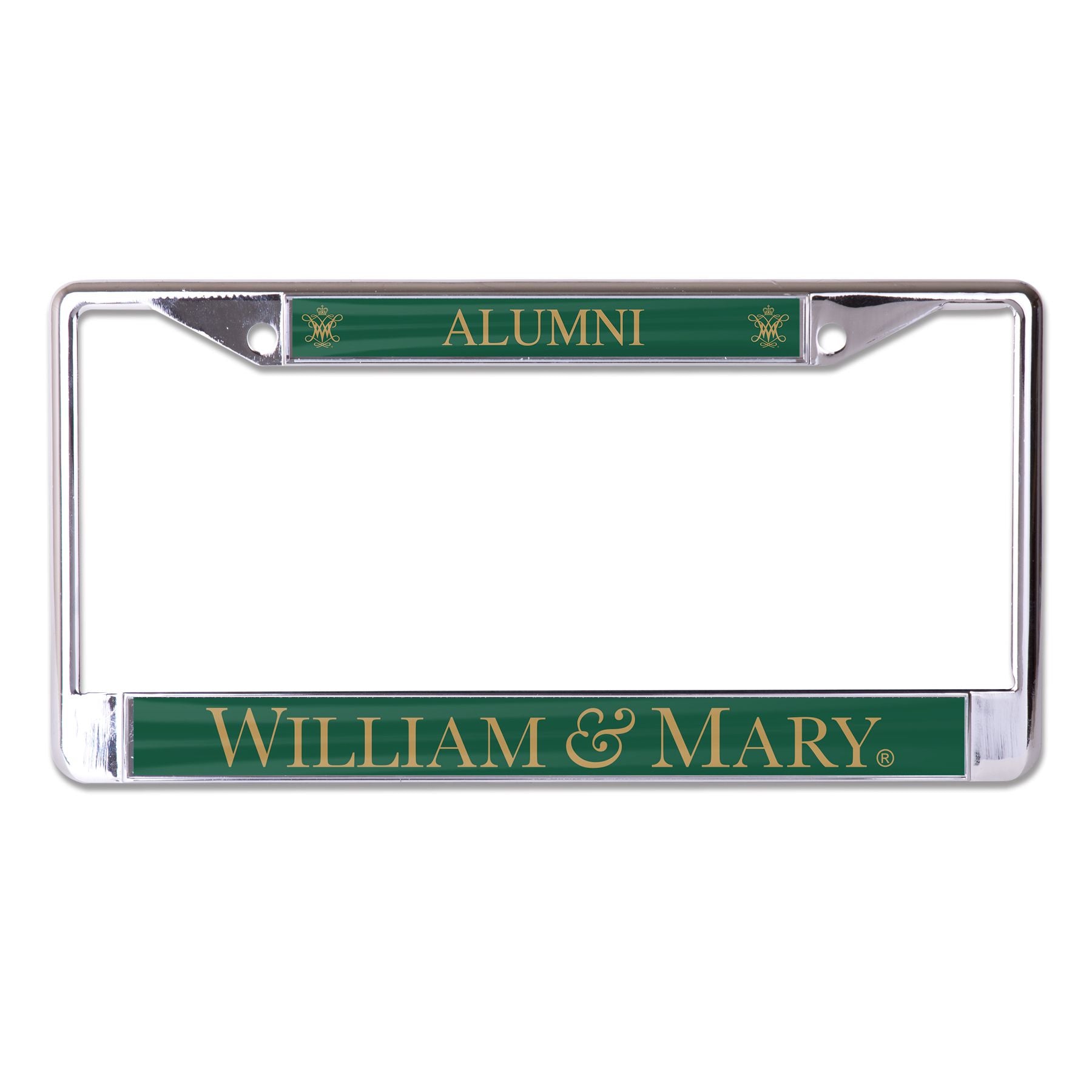 William & Mary Alumni Chrome License Plate Frame