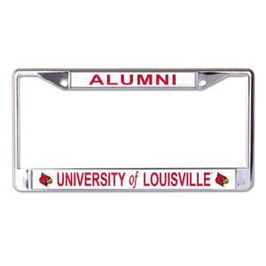 University of Louisville Alumni Chrome License Plate Frame
