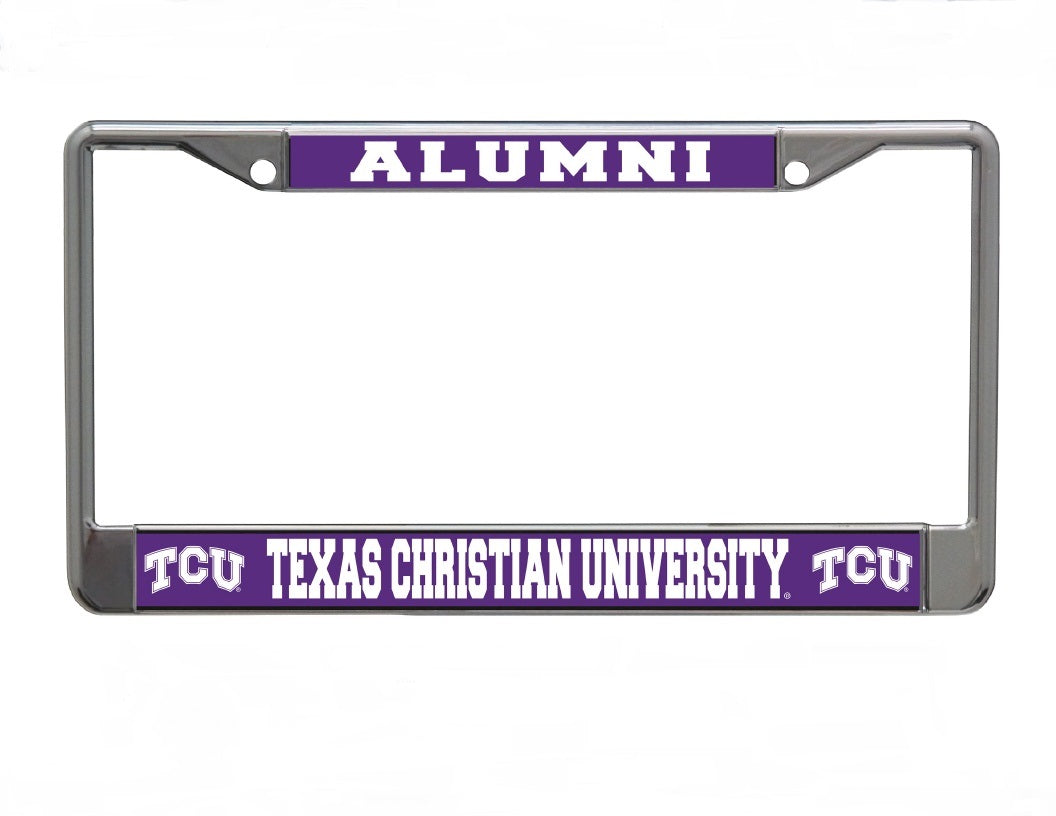 Texas Christian University Alumni License Plate Frame