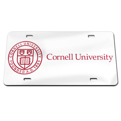 Cornell University Glossy License Plate