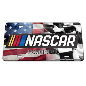 Nascar Made in The U.S.A. Glossy Print License Plate