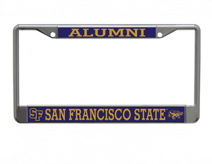 San Francisco State University Chrome License Plate Frame