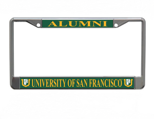 University of San Francisco Chrome License Plate Frame