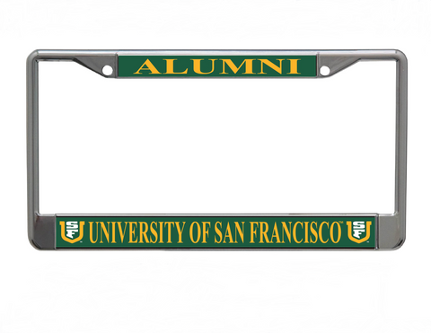 University of San Francisco Chrome License Plate Frame