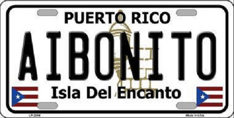 Aibonito Puerto Rico Metal Novelty License Plate