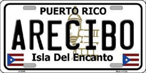 Arecibo Puerto Rico Metal Novelty License Plate