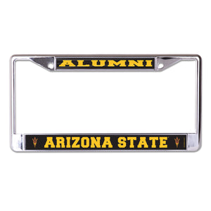 Arizona State University Alumni "Pitchfork Logo" Chrome License Plate Frame