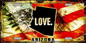 Arizona Love Novelty Metal License Plate