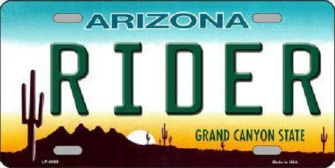 Arizona Rider Novelty Metal License Plate