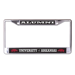 University of Arkansas Alumni Chrome License Plate Frame